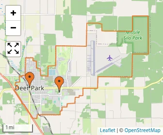 Area schools map